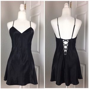 FREDERICKS OF HOLLYWOOD Lace Up Back Slip